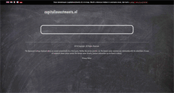 Desktop Screenshot of capitalinvestments.nl
