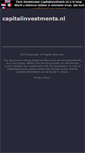 Mobile Screenshot of capitalinvestments.nl